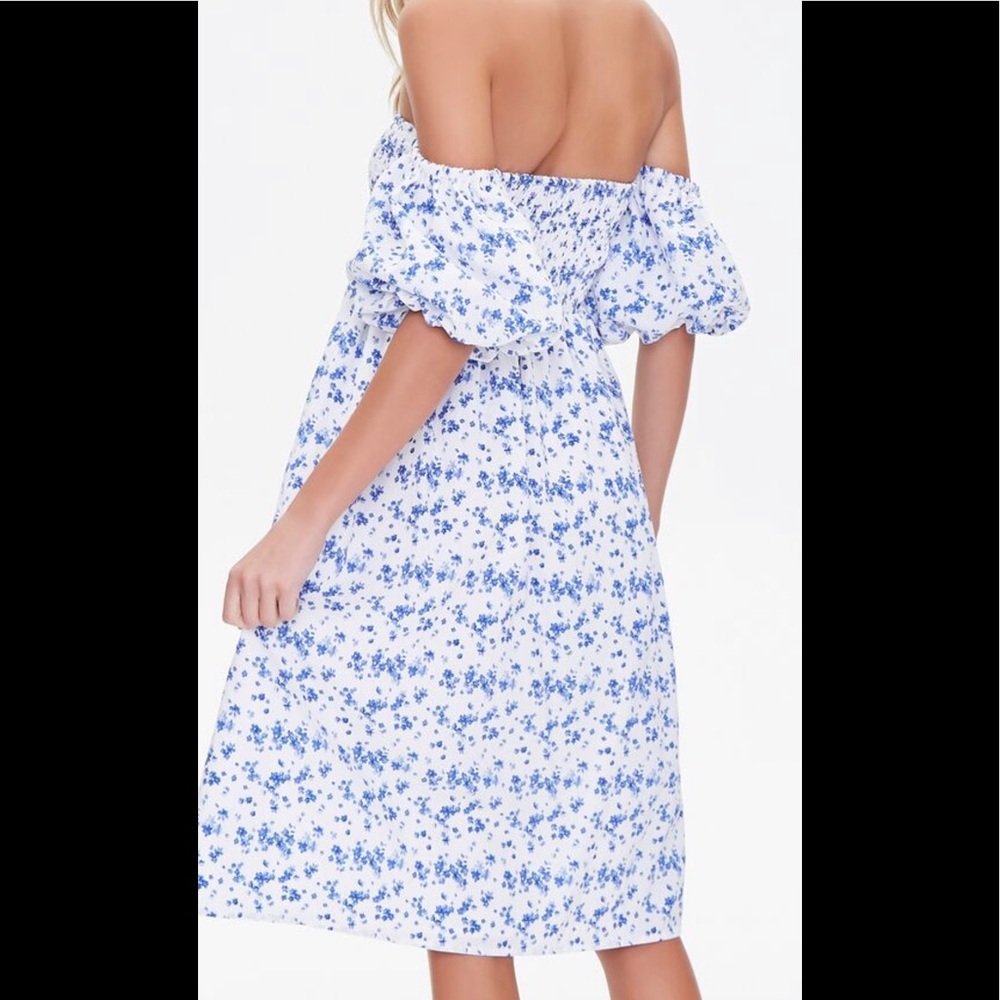Off the shoulder midi dress